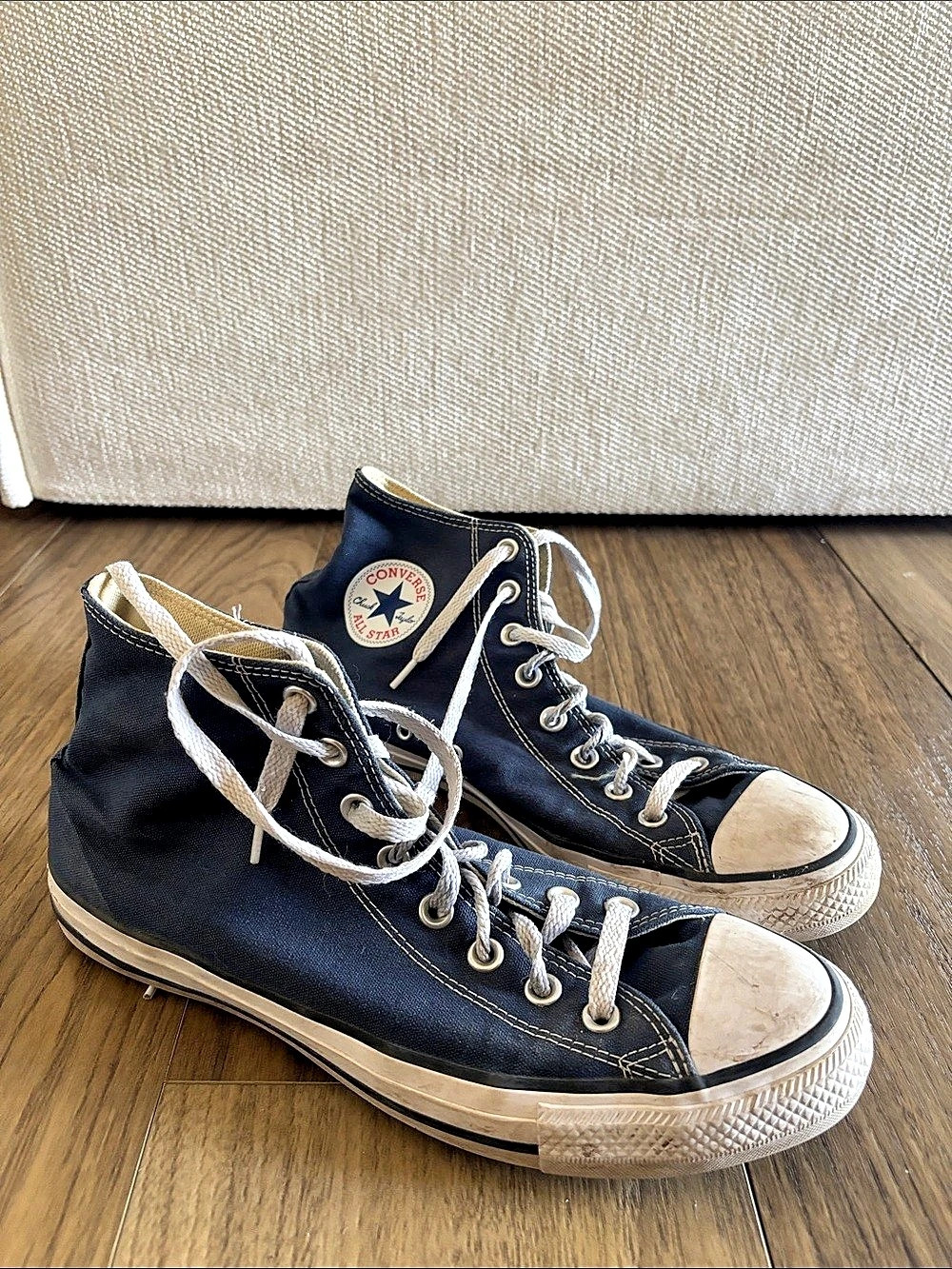 Converse Chuck Taylor All Star Sneakers in Blue & White